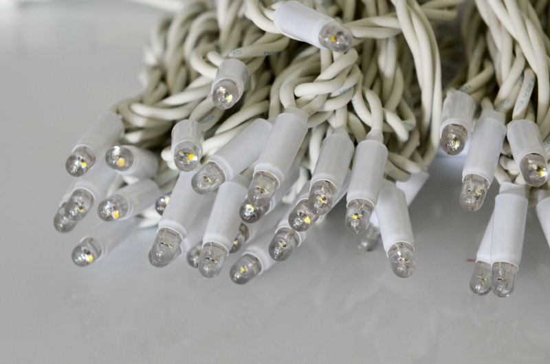 Řetěz LED-PLR-RF-100-10M-Romantic teplá bílá/bk