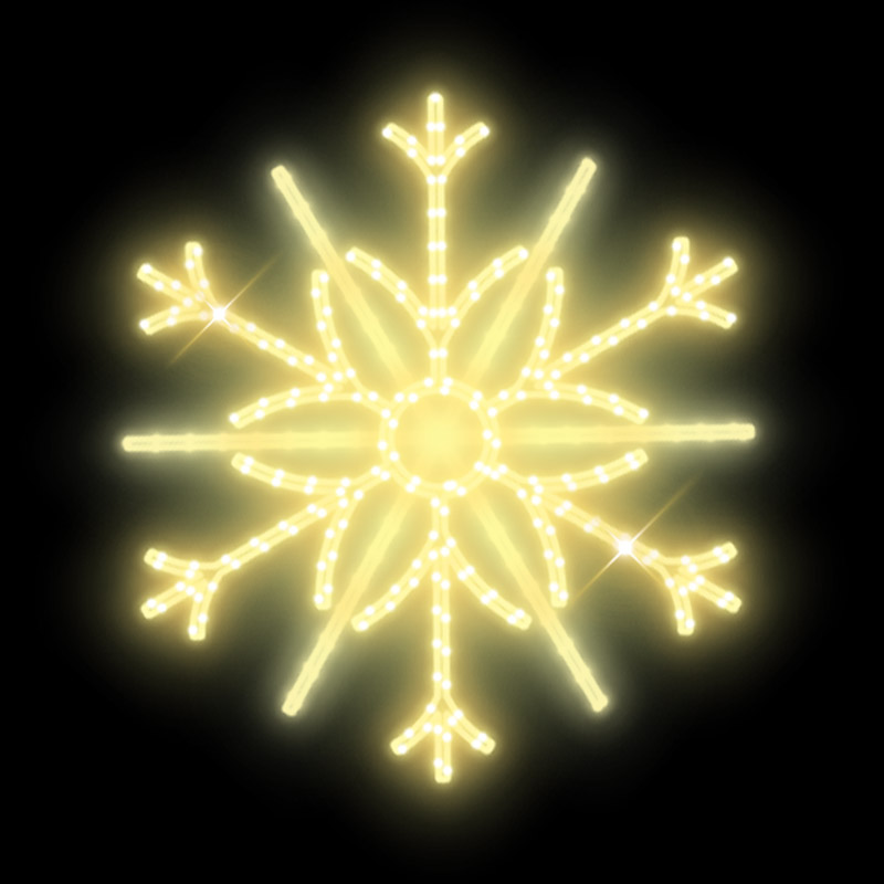 Světelná vločka velká LED 8681 - 111 x 102 cm
