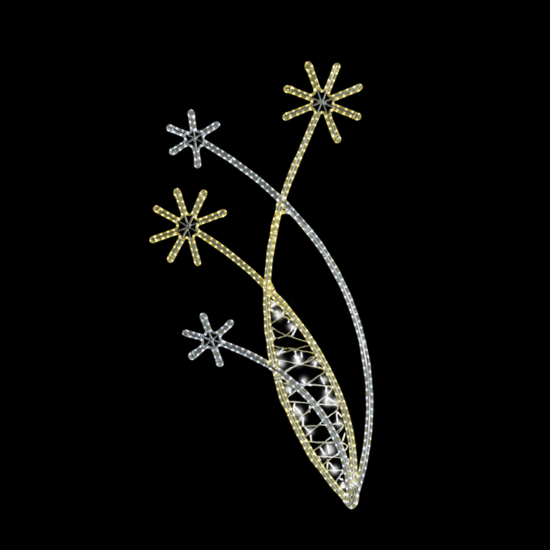 Dekorace do převěsu s výpletem LED 1261 • 1261 - 95 x 360 cm