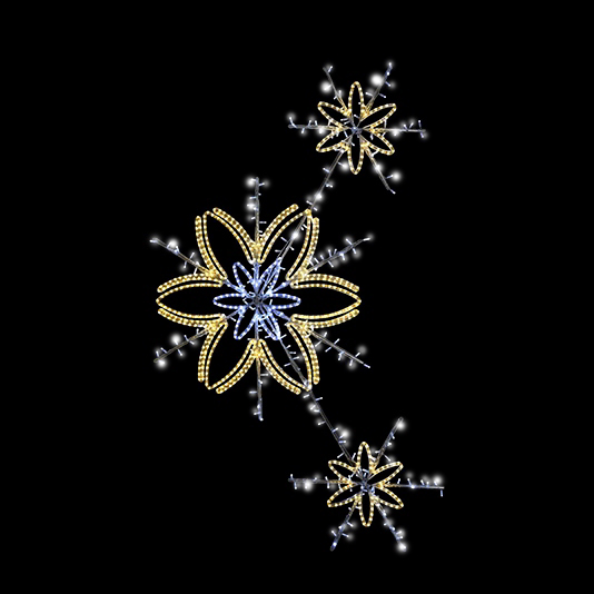 Dekorace do převěsu Květy LED 1271 • 1271 - 150 x 496 cm