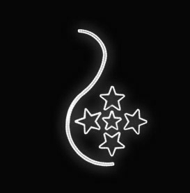 Světelný Dekor LED 7521 - 102x170cm