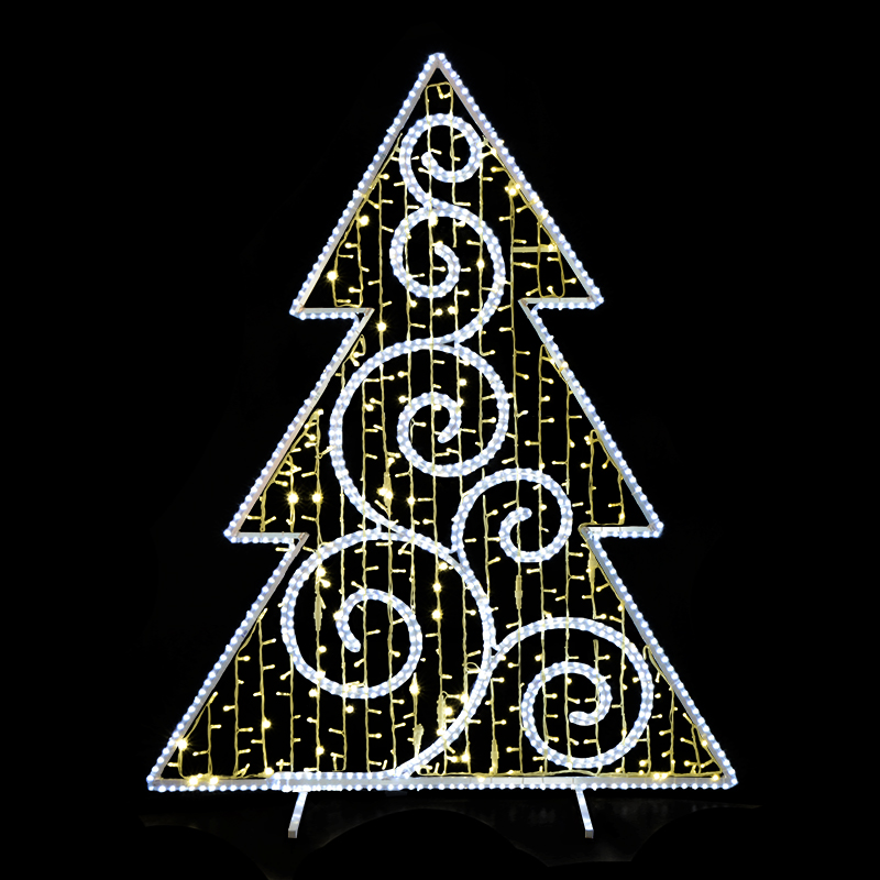 2D LED Dekorace stromek velký  - N3/19 - 202 x 160 cm