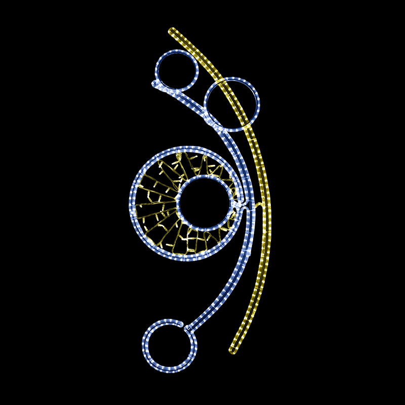 Světelný Dekor s výpletem LED 1013 - 165 x 69 cm