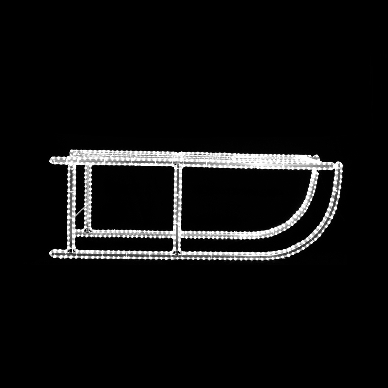 LED 3D sáně - 53 x 153 cm N22/19