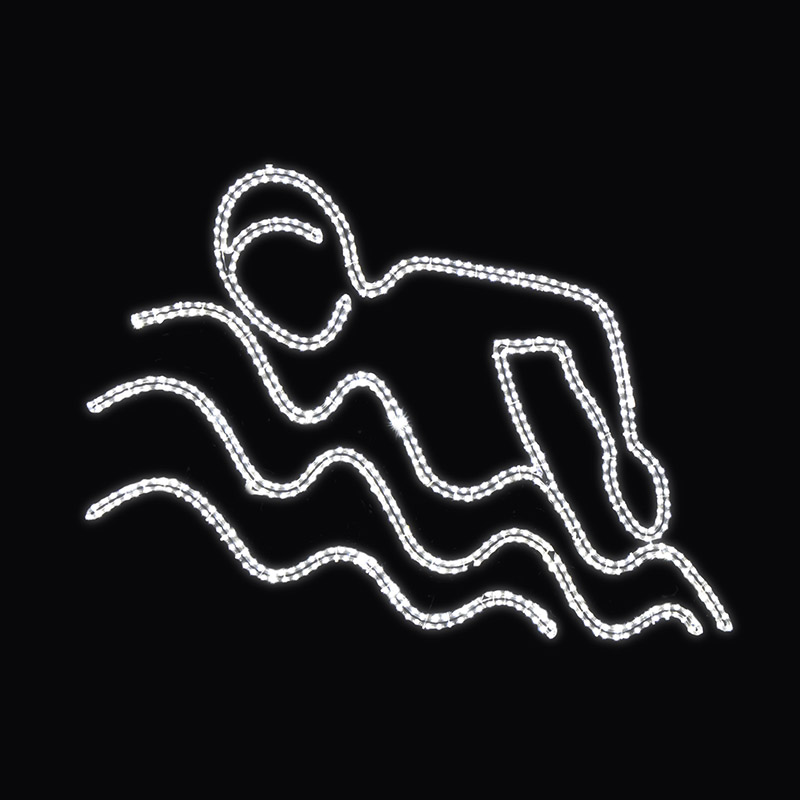 LED dekor plavec N15/20 - 138 x 178 cm