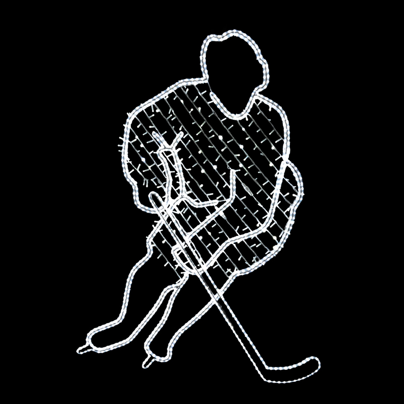 LED dekor hokejista N19/19 - 209 x 150 cm