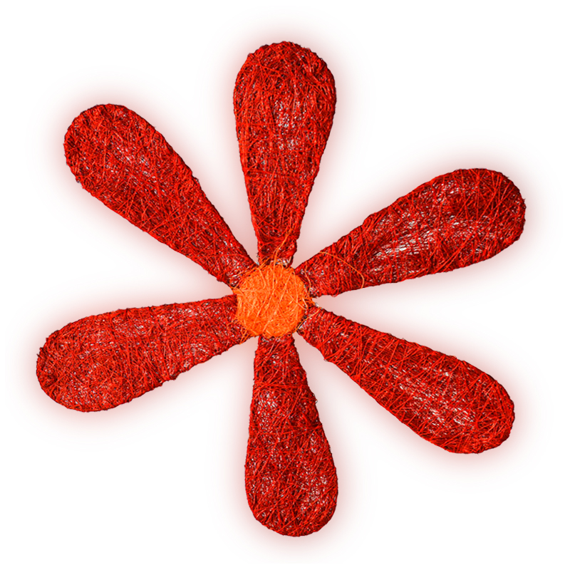 Sisalová kytka B101310 - 20 cm