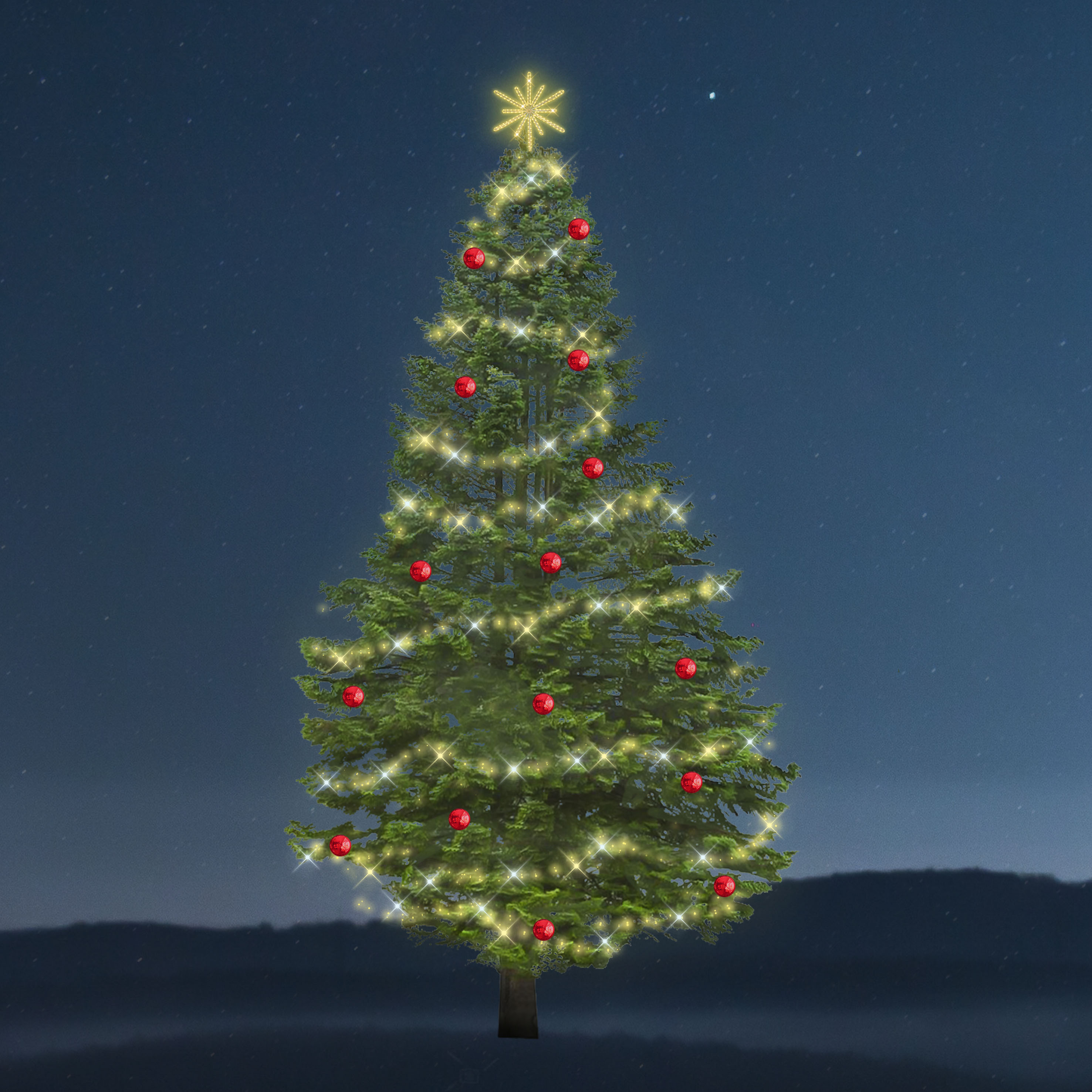 Sada osvětlení na strom Flash - 1180 LED, 5-9 m