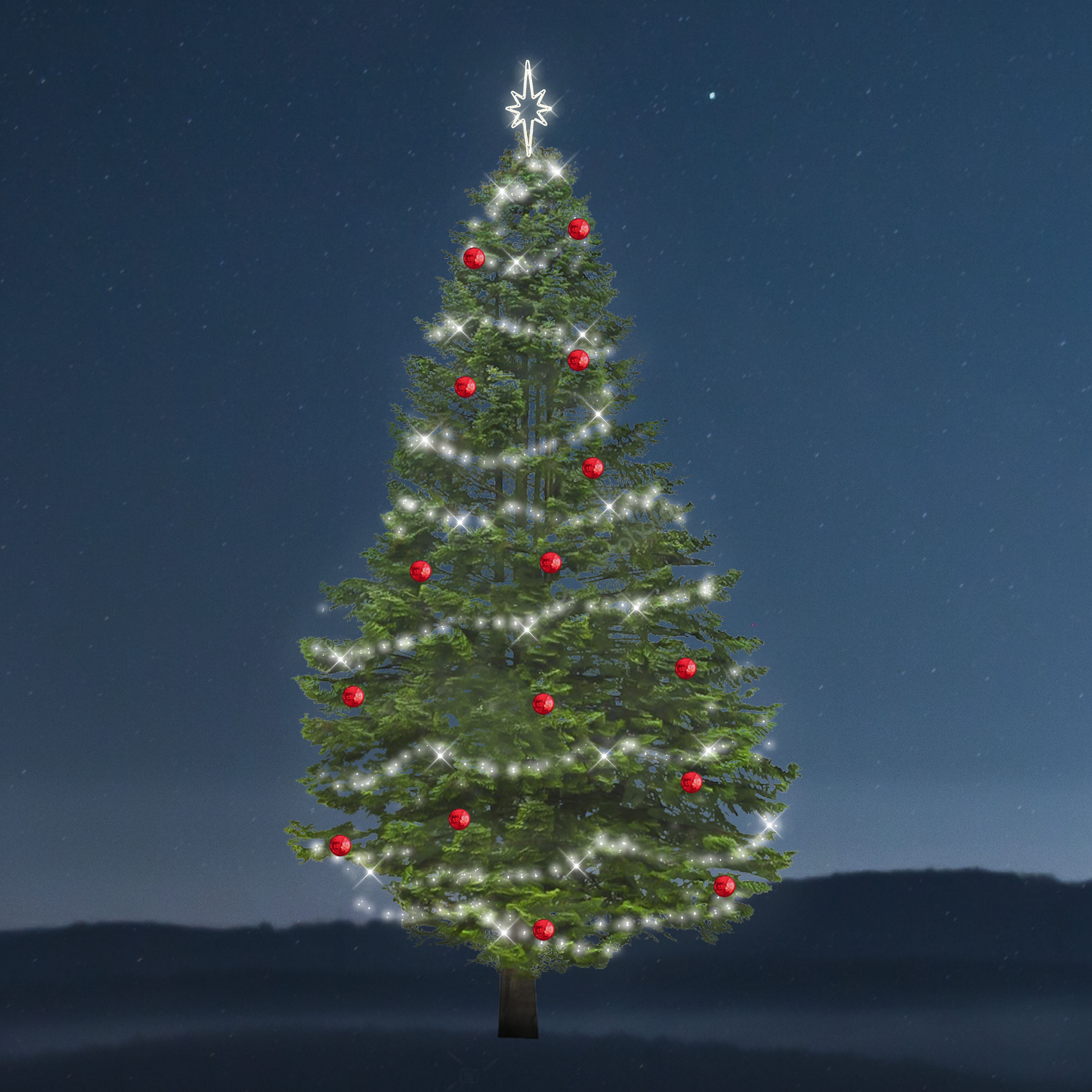 Sada osvětlení na strom Romantic - 1072 LED, 5-9 m