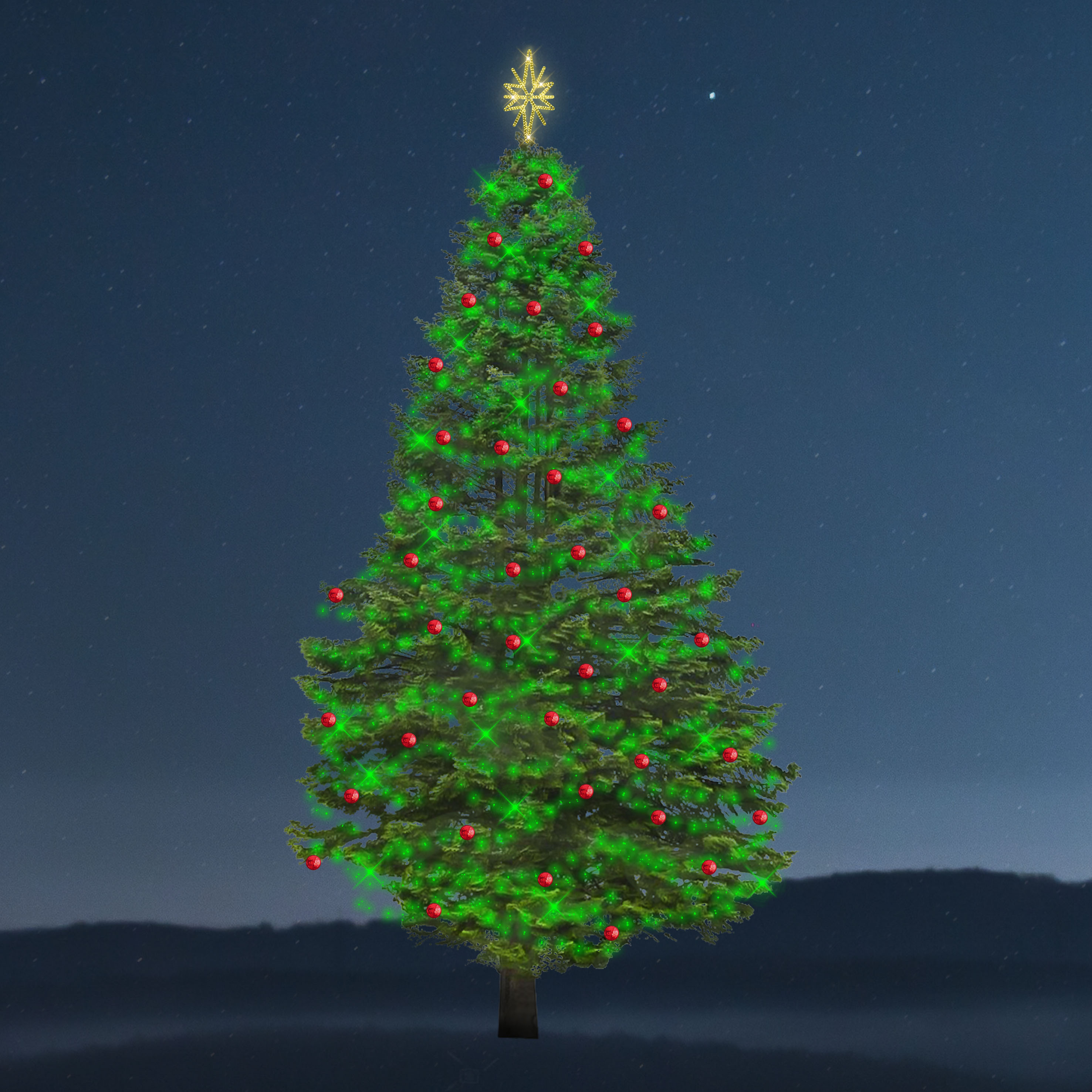 Sada osvětlení na strom Synchrone - 3960 LED, 13-15 m