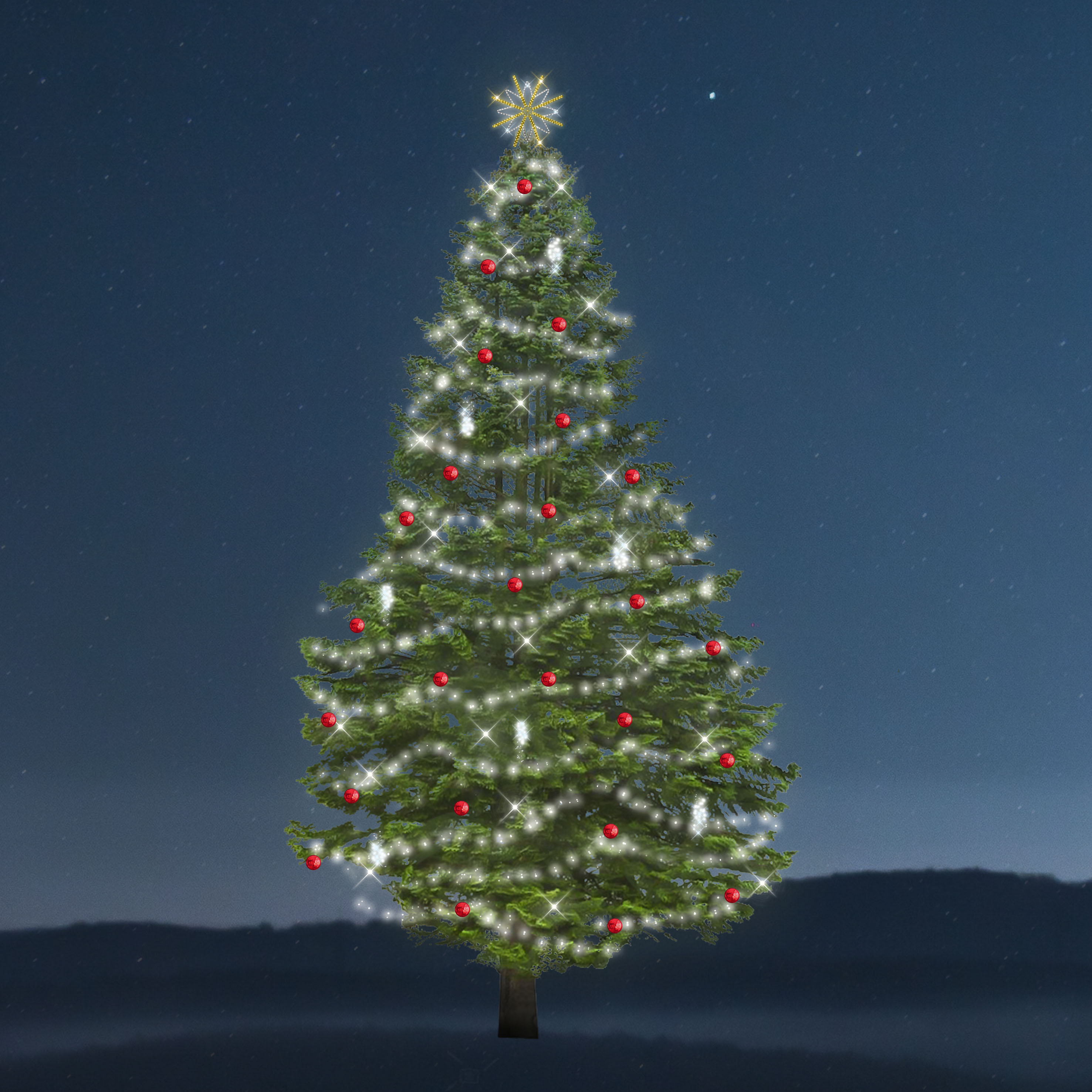 Sada osvětlení na strom Romantic - Snowdrop - 3354 LED, 10-12 m