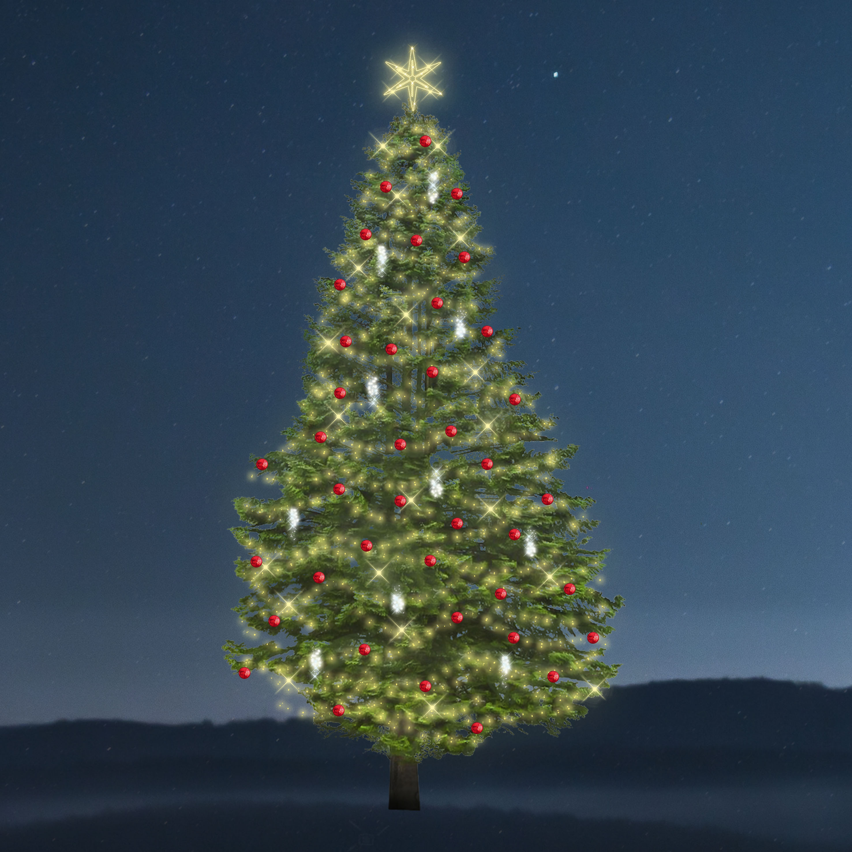 Sada osvětlení na strom Classic - Snowdrop - 4728 LED, 13-15 m