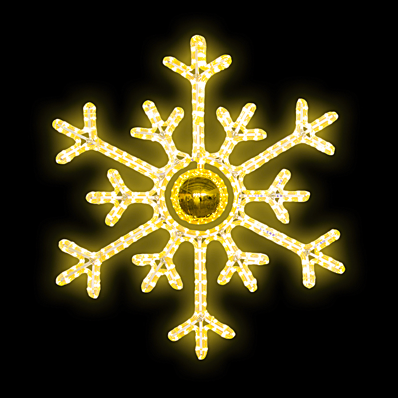 Vločka malá dekorace LED 8672 - 83 x 73 cm