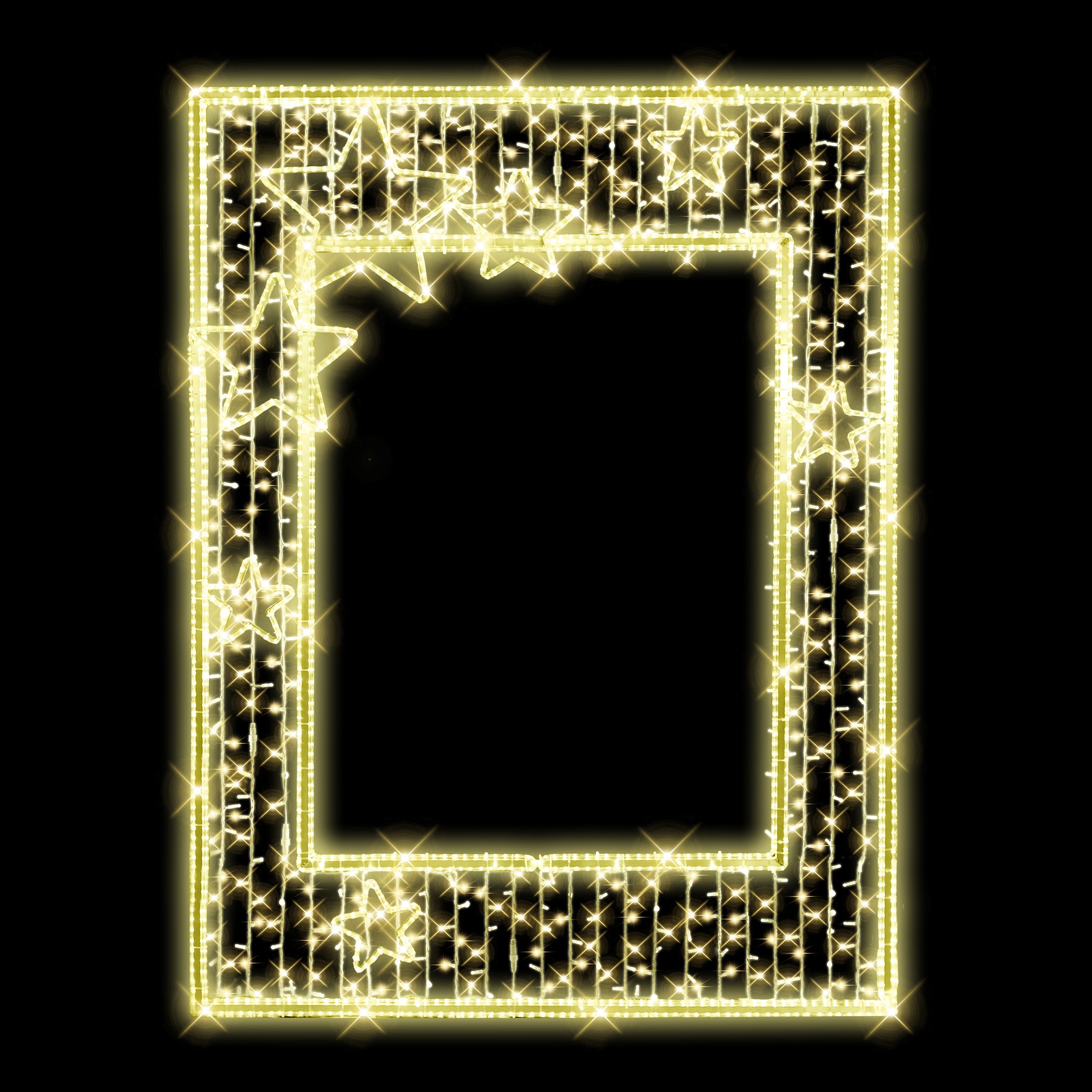 LED fotorám 7 hvězd N5/22 - 253 x 189 cm