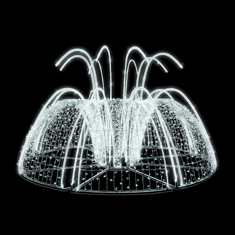 3D LED fontána nízká - N2/26 - 24 V - 236 x 408 cm
