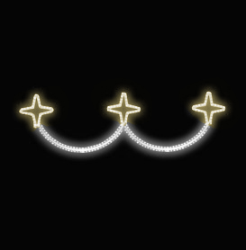 Světelný dekor LED 5341 - 198x57cm