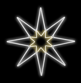 Světelný Dekor hvězda LED 5401 - 185 x 185 cm