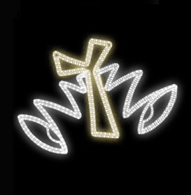 Světelný Dekor Moderní zvonky LED 5832 - 80 x 111 cm