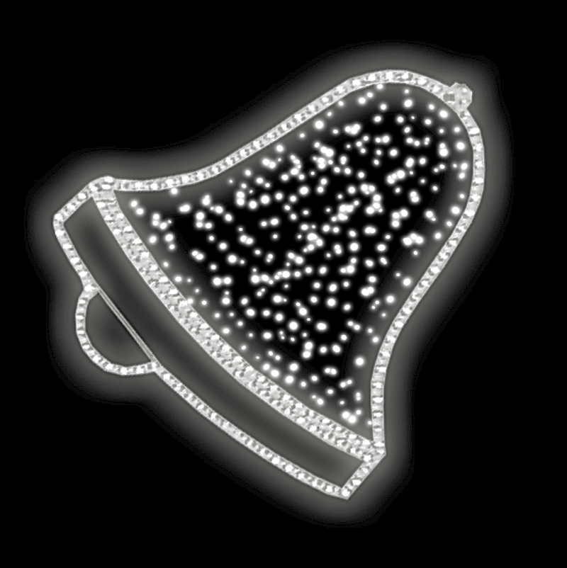 Světelný Dekor zvoneček LED 5902 - 80 x 75 cm