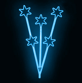 Světelný Dekor LED 7391 - 110x181cm