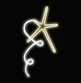 Světelný Dekor LED 7541 - 90x176cm