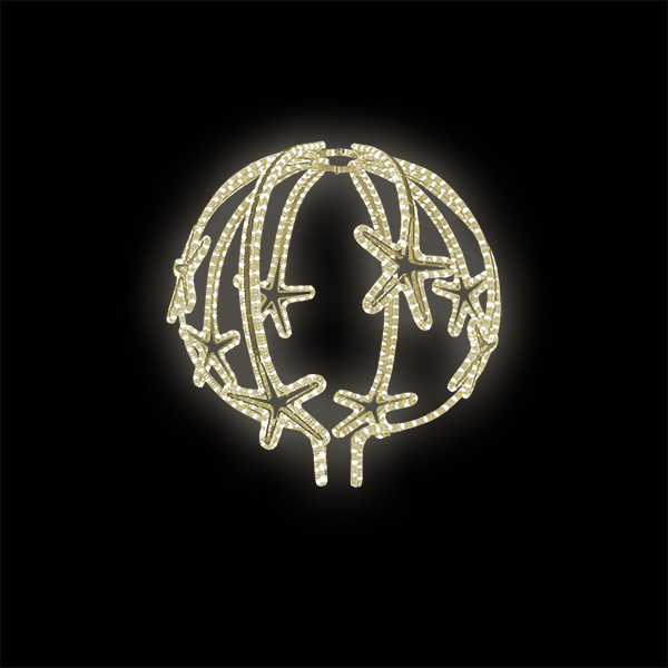 Světelný dekor Padající hvězdy 3D LED 8162 - 123 x 78 cm