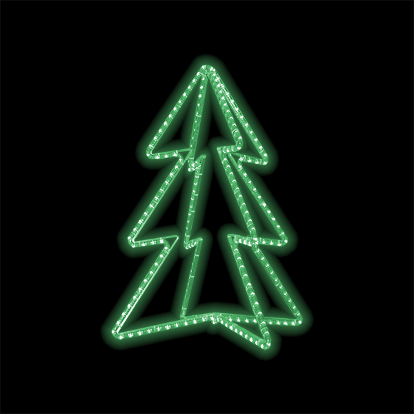 Světelný dekor Strom 3D LED 8222 - 81 x 61 cm