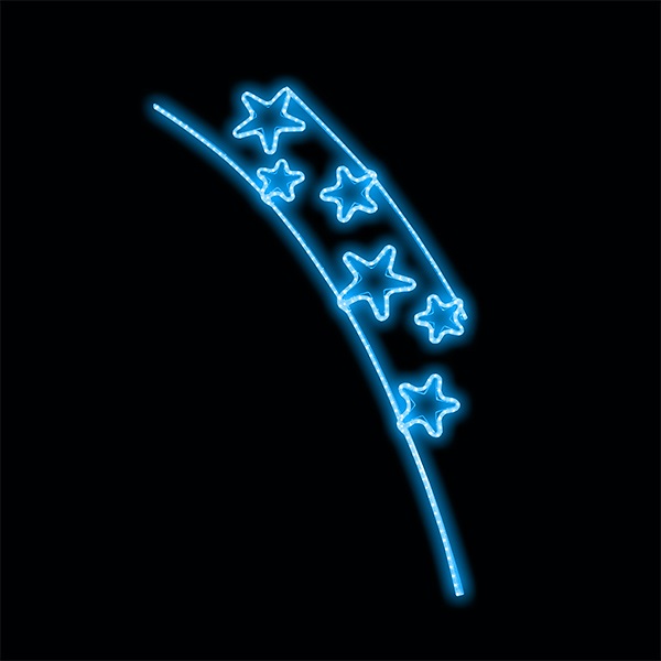 Světelný Dekor LED 8821 - 176x116cm