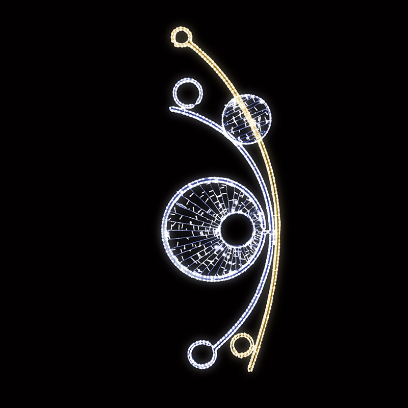 Světelný Dekor s výpletem větší LED 1011 - 273 x 96 cm