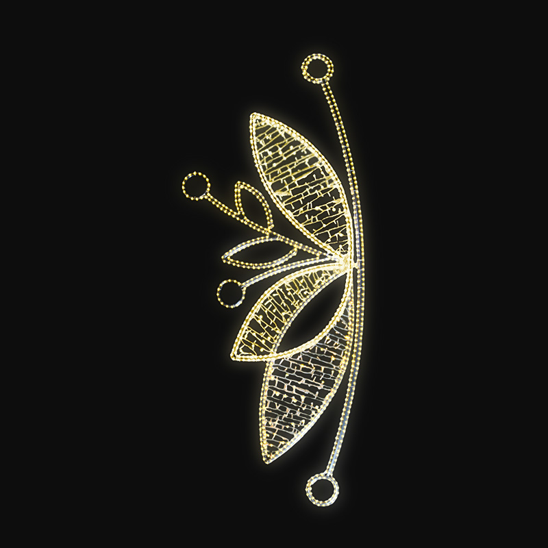 Světelný Dekor Půlkvět velký LED 1031 - 268 x 108 cm