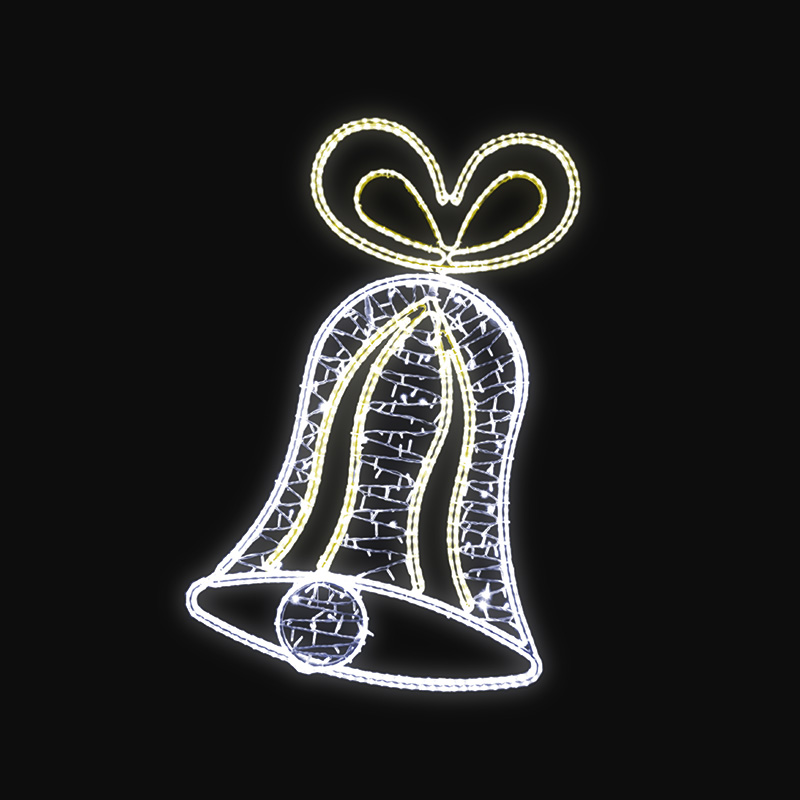 Světelný dekor Zvonek s výpletem LED 1101 - 162 x 110 cm