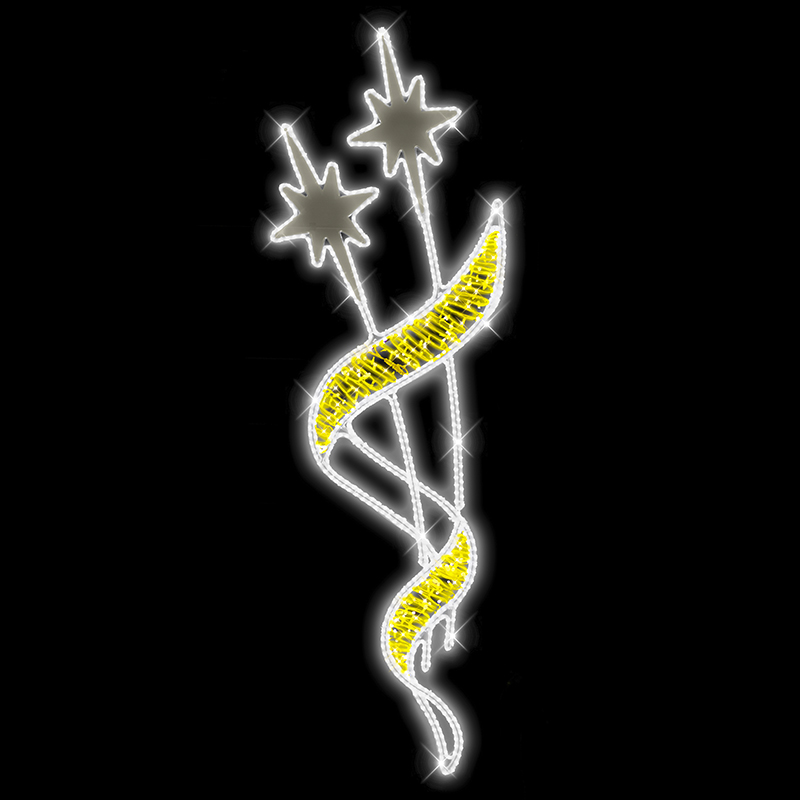 Světelný Dekor Hvězdy Orion v kornoutu velký LED 9701 - 284 x 93 cm