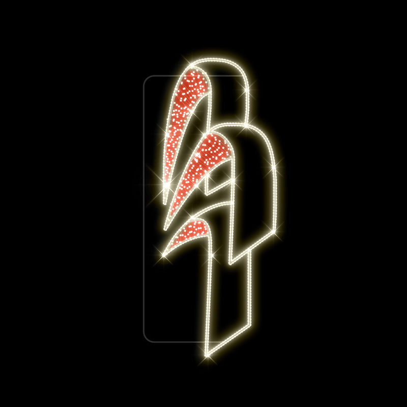 Světelný Dekor LED 9831 - 115x298cm