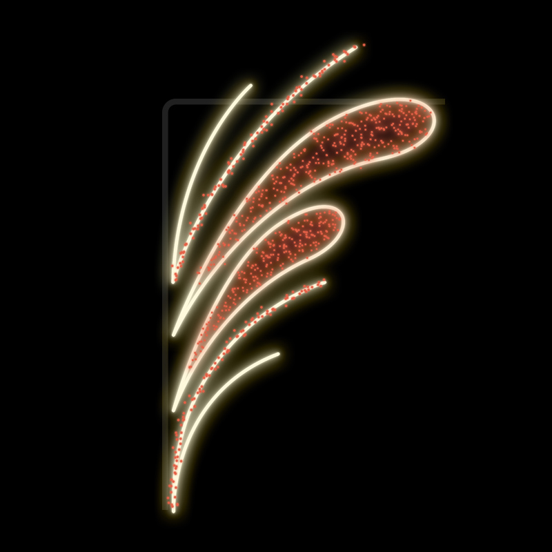 Světelný Dekor LED 9861 - 297x167cm