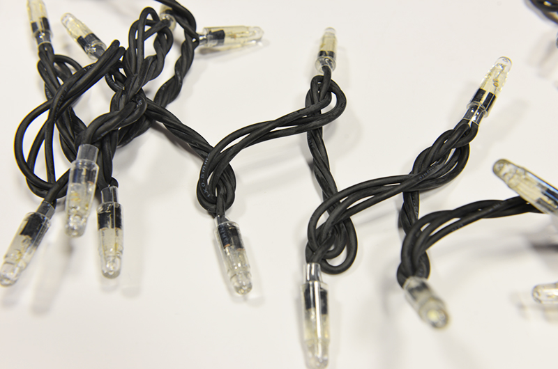 Světelný řetěz LED-PLR-F-200 bílá+bílá/čk 20m, 200 LED