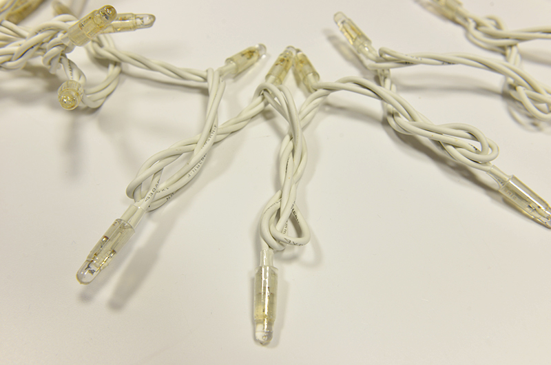 Světelný řetěz LEDPLR-F-200 bílá+bílá/bk 20m, 200 LED
