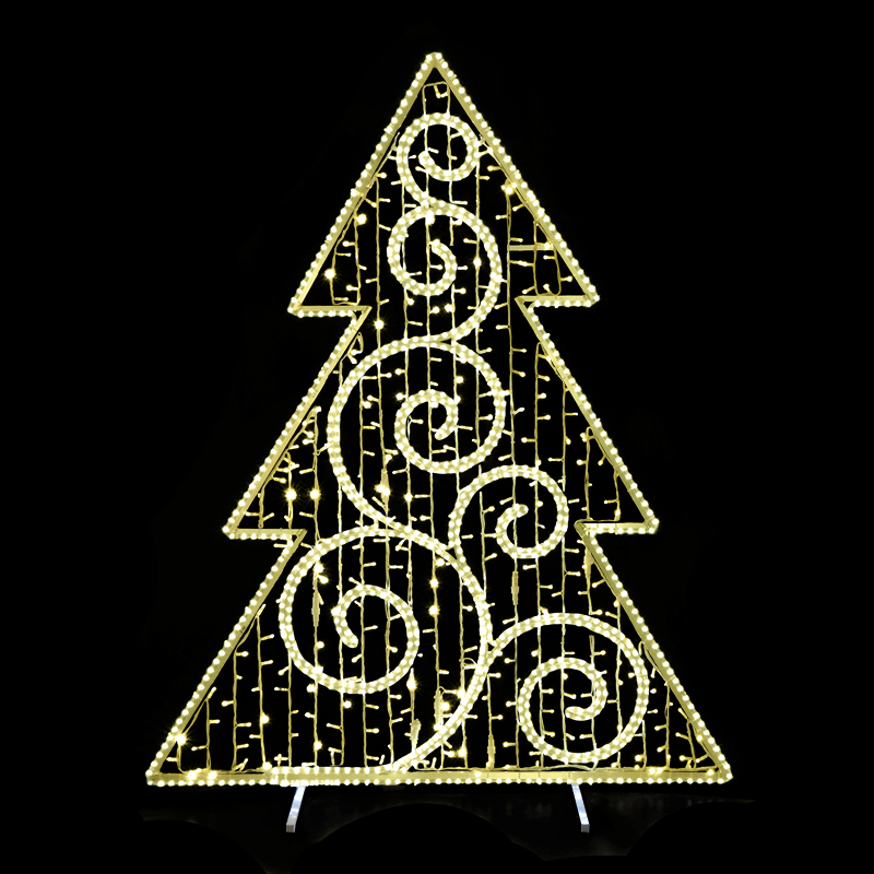 2D LED Dekorace stromek velký  - N3/19 - 202 x 160 cm