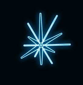 Světelný Dekor LED 7621 - 128x135cm