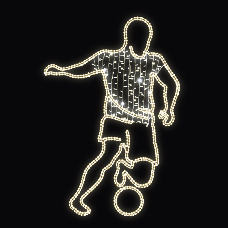 LED dekor fotbalista N9/20 - 207 x 140 cm