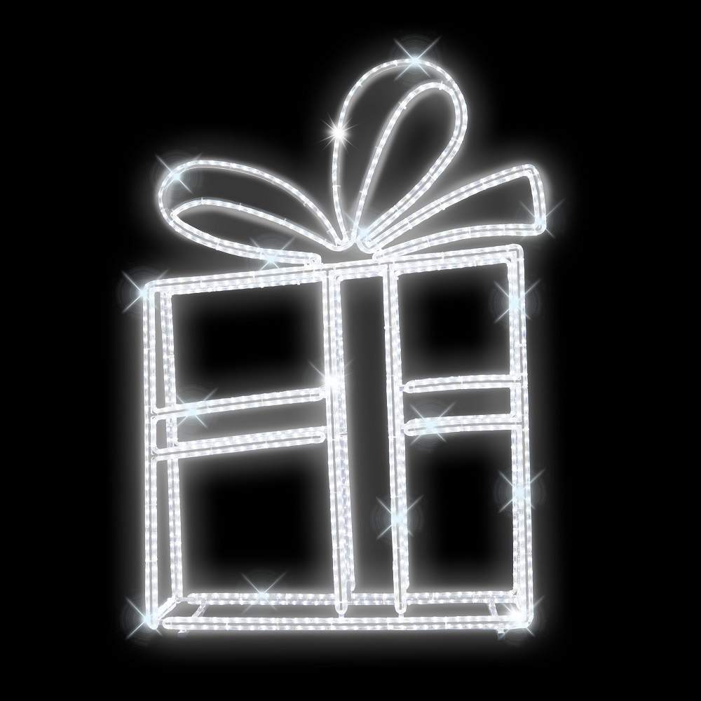 3D LED dárek střední - N20/21 - 24 V - 142 x 101 x 30 cm