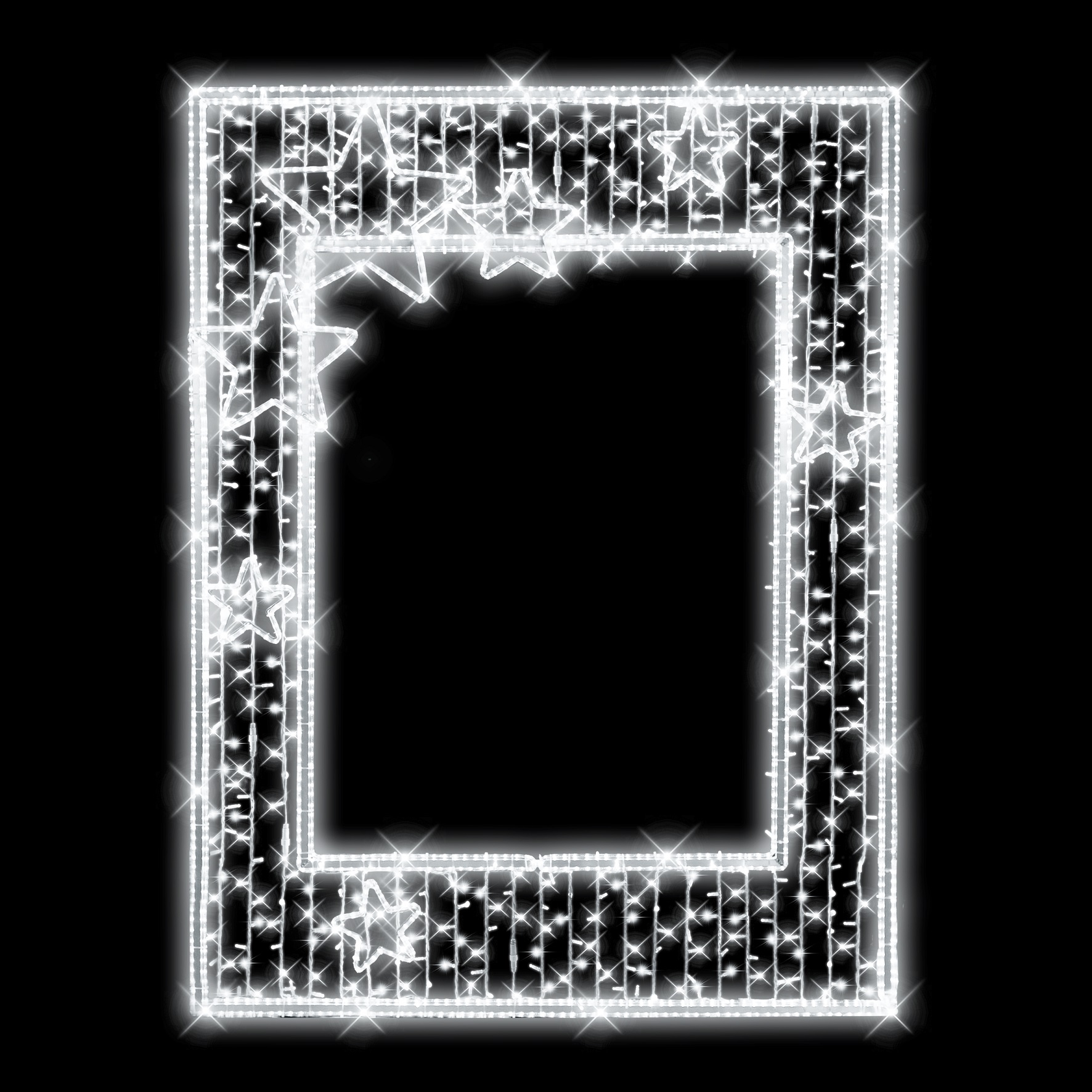 LED fotorám 7 hvězd N5/22 - 253 x 189 cm