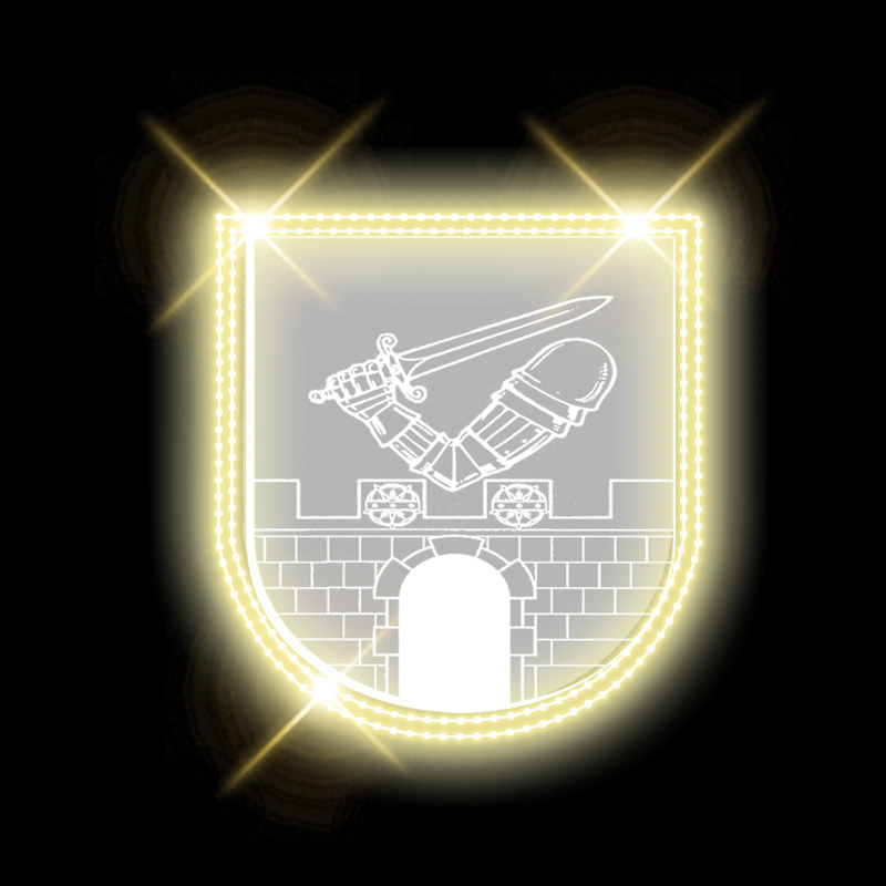 LED dekorace do převěsu s erbem LED 1161 • erb N14/15 • 1161 - 96 x 628 cm