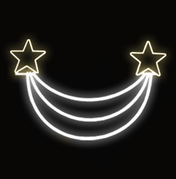 Světelný dekor LED 5131 - 235x152cm