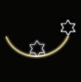 Světelný dekor LED 5291 - 80x240cm