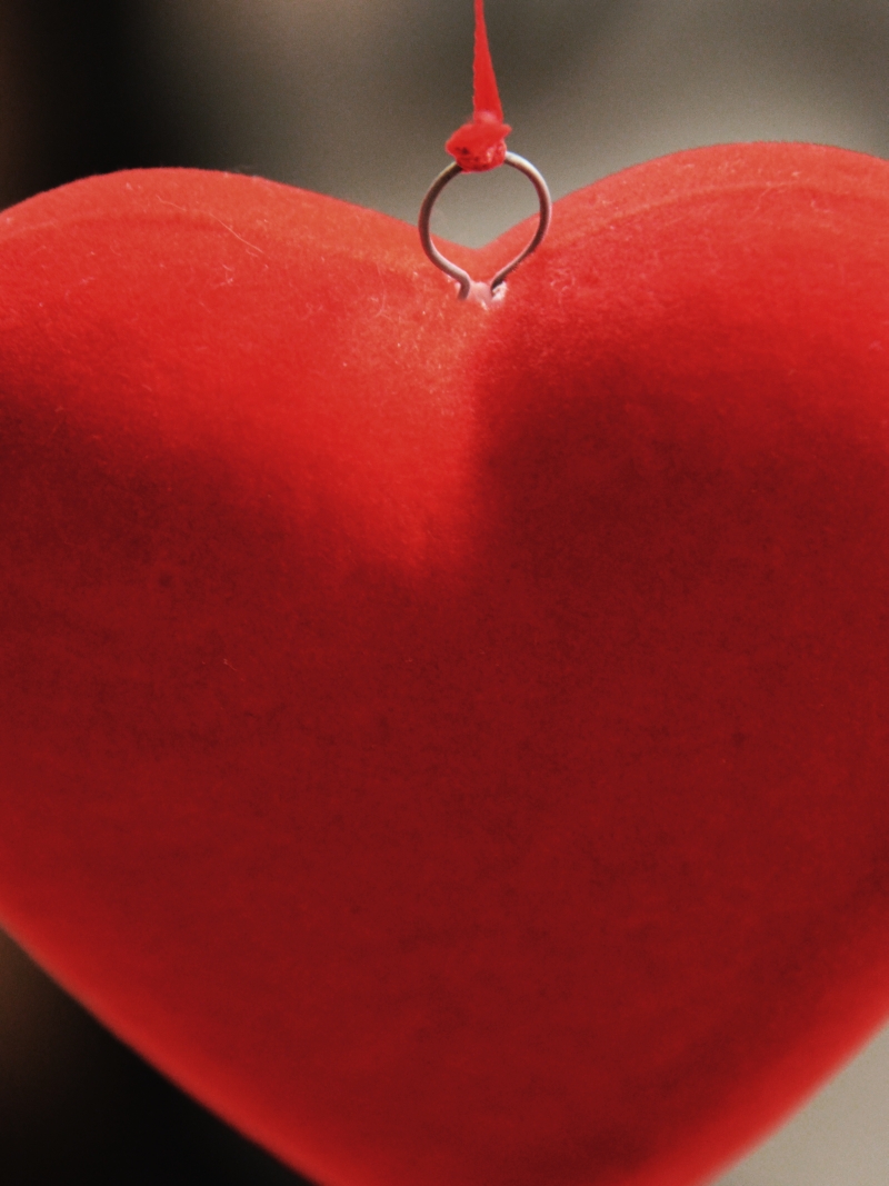 Girlandová 3D srdce 12 ks, závěsná výzdoba