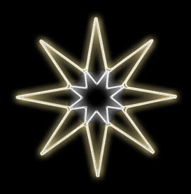 Světelný Dekor hvězda LED 5401 - 185 x 185 cm