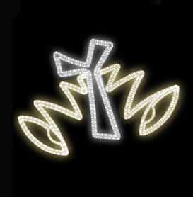 Světelný Dekor Moderní zvonky LED 5832 - 80 x 111 cm