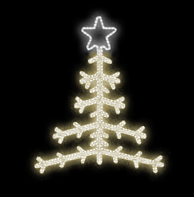 Světelný Dekor LED 5861 - 145x116cm