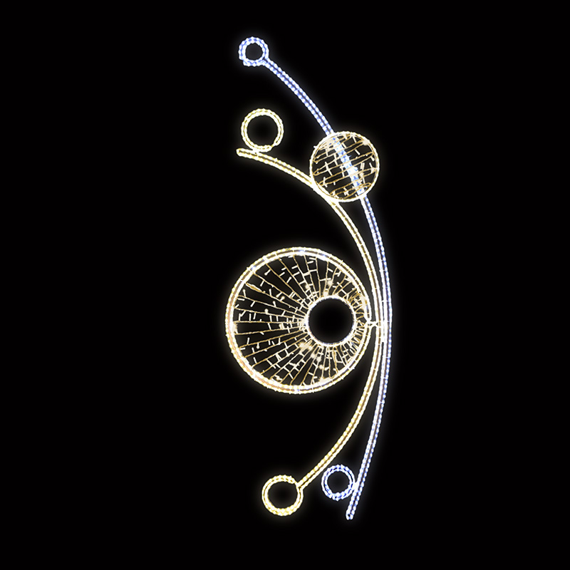 Světelný Dekor s výpletem větší LED 1011 - 273 x 96 cm