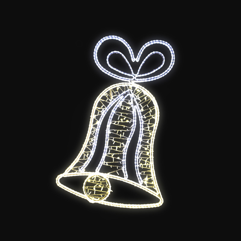 Světelný dekor Zvonek s výpletem LED 1101 - 162 x 110 cm